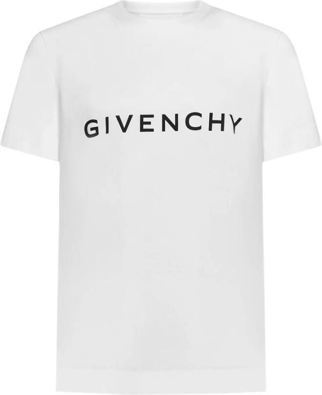 Givenchy Archetype Print Slim Fit T-Shirt Wit Heren
