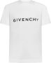 Givenchy Archetype Print Slim Fit T-Shirt Wit Heren - Thumbnail 1