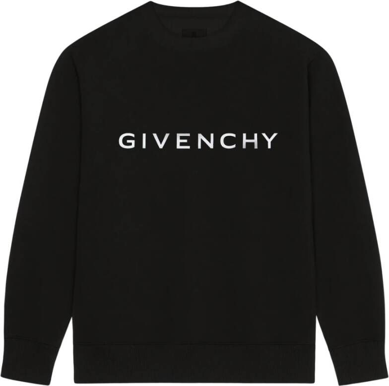 Givenchy Archetype Slim Fit Fleece Sweatshirt Zwart Heren