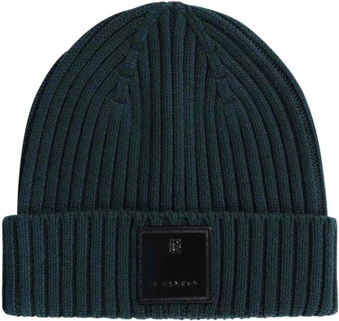 Givenchy Groene wollen visser beanie muts Green Unisex