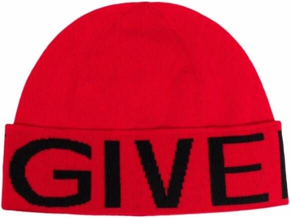 Givenchy Beanies Rood Heren