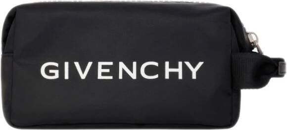 Givenchy G-Zip Nylon Pouch met 4G Rits Black Heren