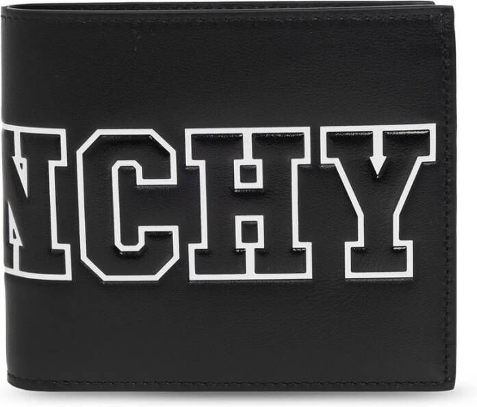Givenchy Bi-fold wallet with logo Zwart Heren