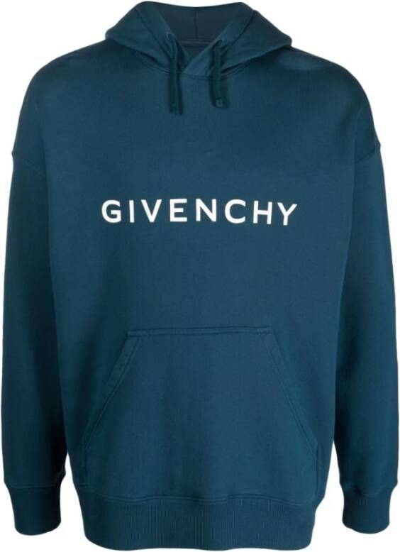 Givenchy Blauwe Noos Heren Stijlvolle Hoodie Blauw Heren