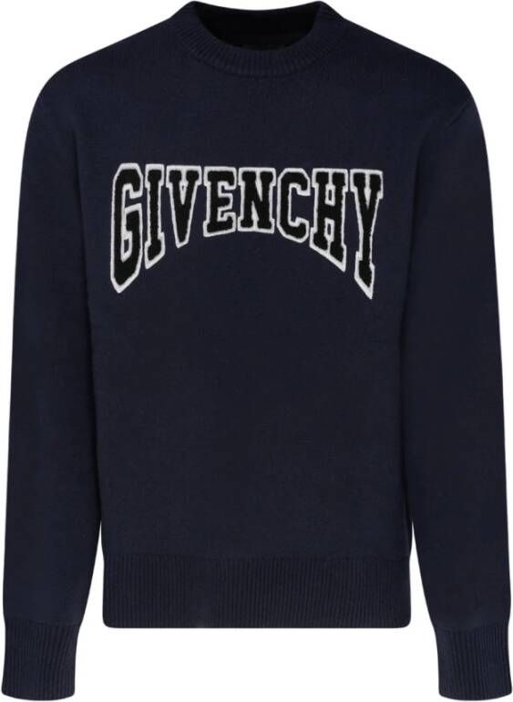 Givenchy Blauwe Sweaters voor Heren Blauw Heren