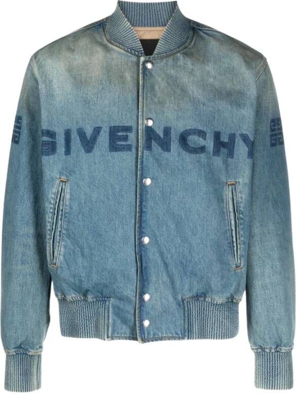 Givenchy Bomber Jackets Blauw Heren