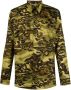 Givenchy Camouflage Print Overhemd Groen Heren - Thumbnail 1
