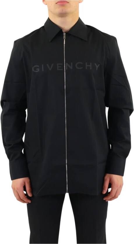 Givenchy Casual katoenen overhemden Black Heren