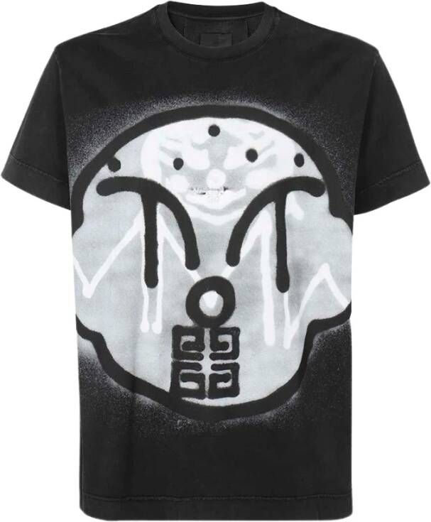 Givenchy Chito Sprayverf-Effect T-shirt Zwart Heren