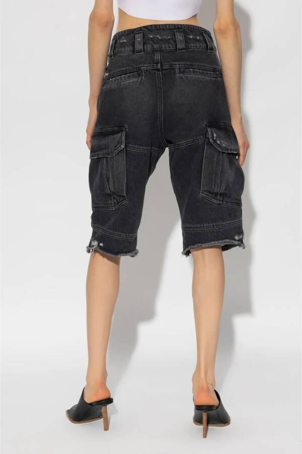Givenchy Denim cargo shorts Grijs Dames