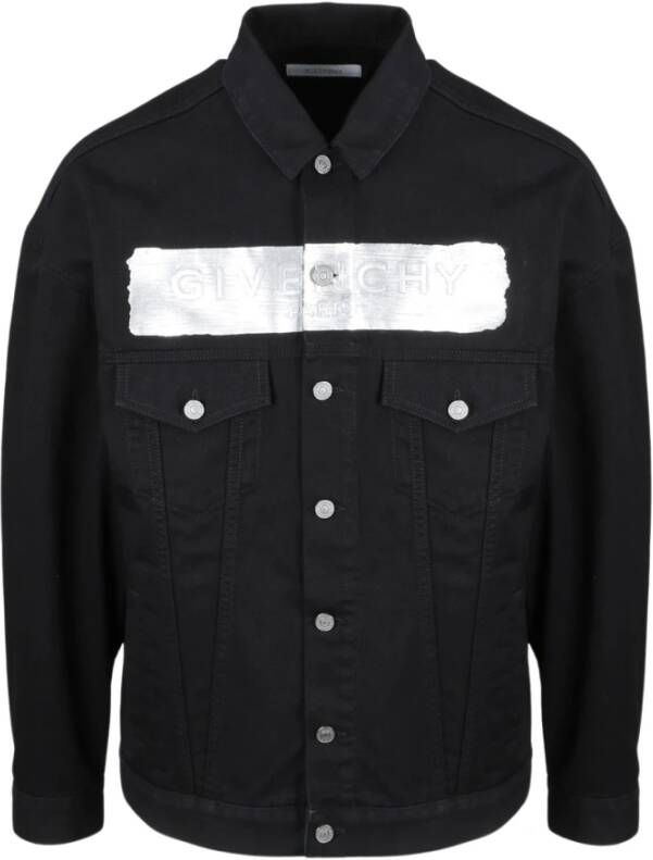 Givenchy Denim Jas Zwart Heren