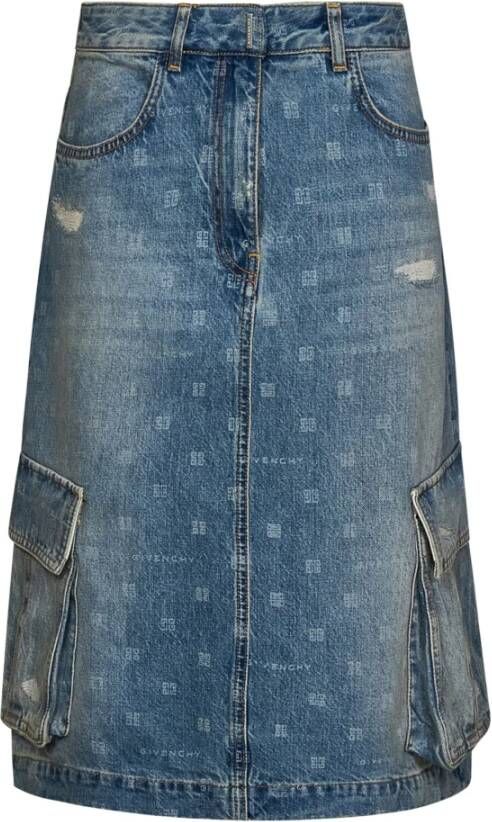 Givenchy Denim Skirts Blauw Dames