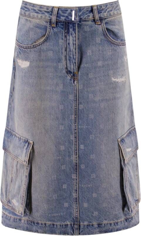 Givenchy Denim Skirts Blauw Dames