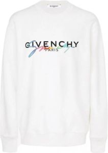 Givenchy Embroidered Logo Sweatshirt Wit Dames