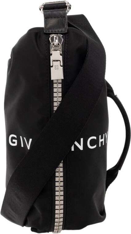 Givenchy Nylon Zip Schoudertas Black Heren