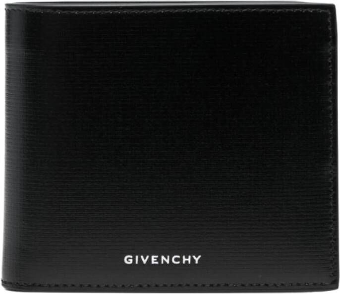 Givenchy Geëmbosseerde Billfold Portemonnee Stijlvol en Verfijnd Zwart Heren