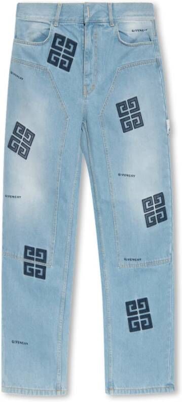 Givenchy Gepatchte jeans Blauw Heren