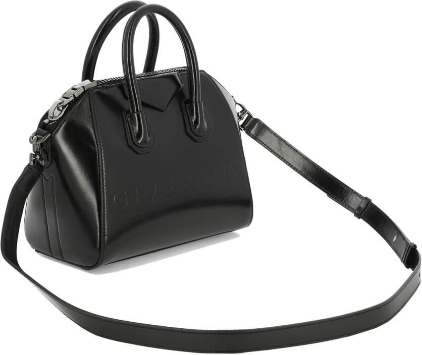 Givenchy Mini Handtas met Geometrisch Patroon en Schouderband Black Dames - Foto 7