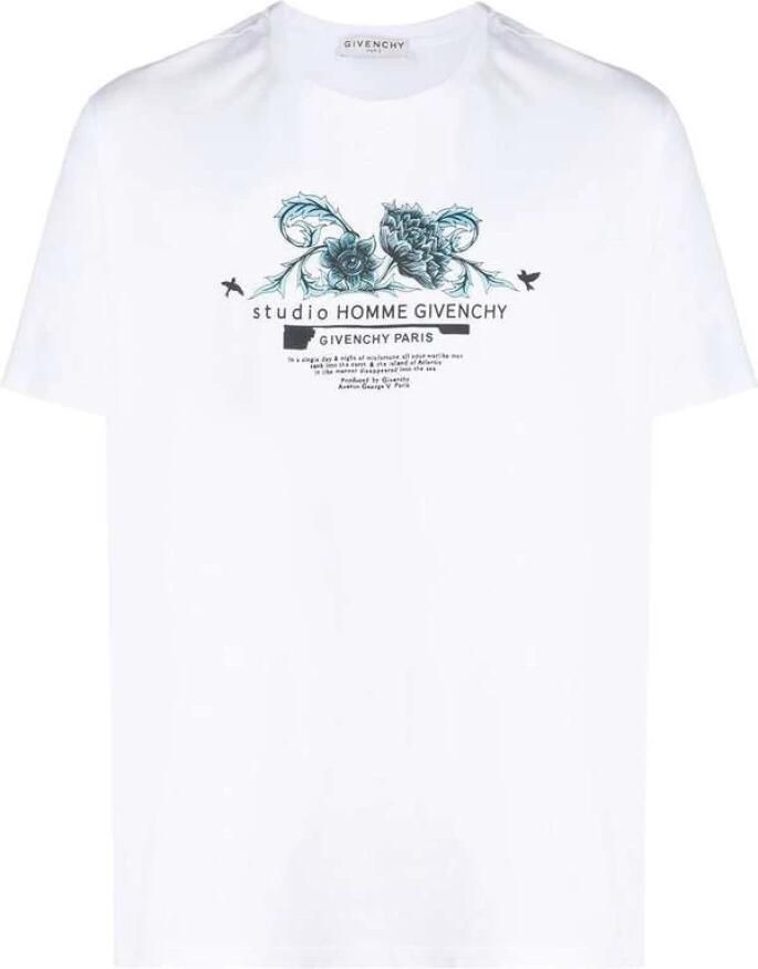Givenchy Bedrukt katoenen T-shirt White Heren - Foto 4
