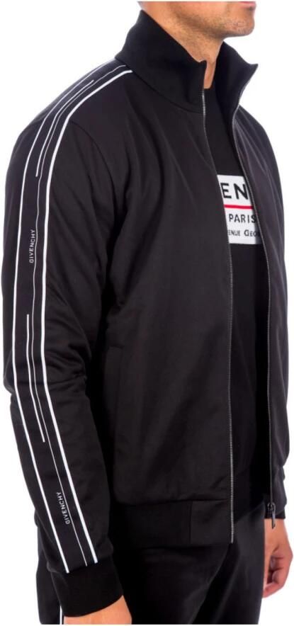 Givenchy Logo Striped Zip Jacket Black Heren - Foto 2
