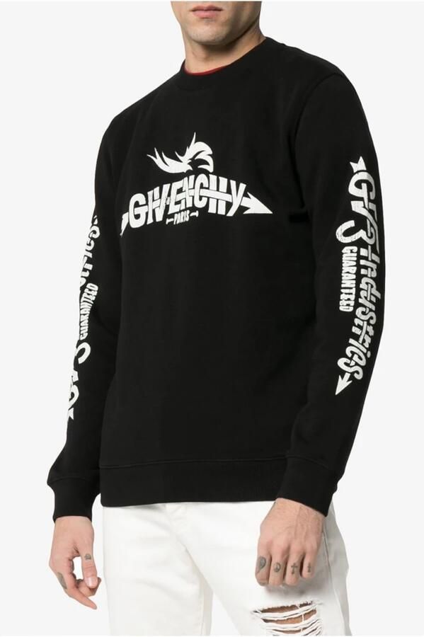Givenchy Zwart Sweatshirt met Logo Print Black Heren - Foto 2