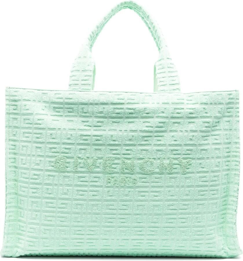 Givenchy Shoppers & Totes Plage Capsule 'G-Tote' Midi Shopping Bag in groen