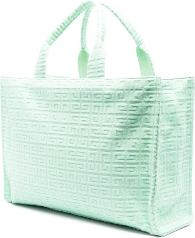 Givenchy Shoppers & Totes Plage Capsule 'G-Tote' Midi Shopping Bag in groen - Foto 7