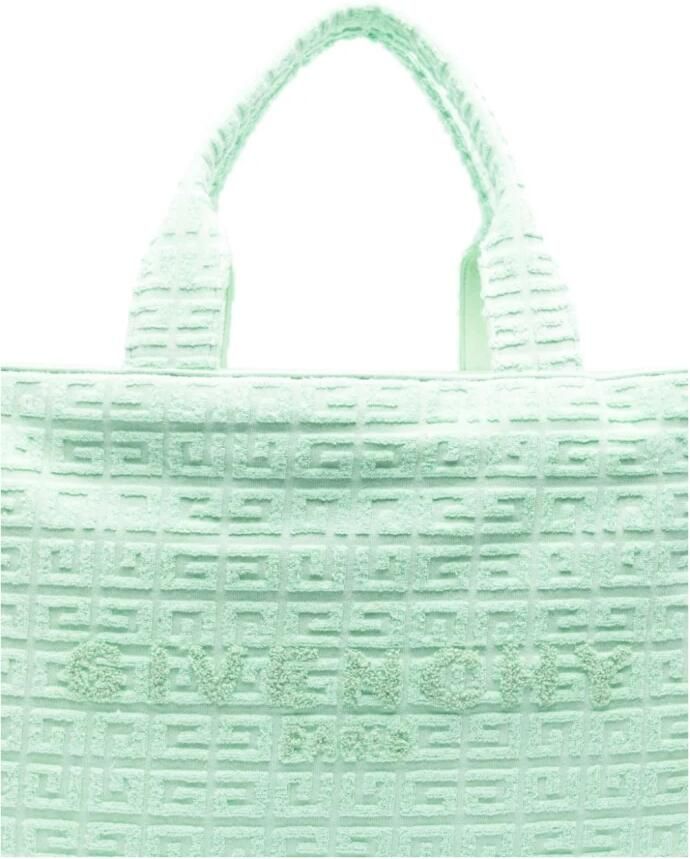 Givenchy Shoppers & Totes Plage Capsule 'G-Tote' Midi Shopping Bag in groen - Foto 6