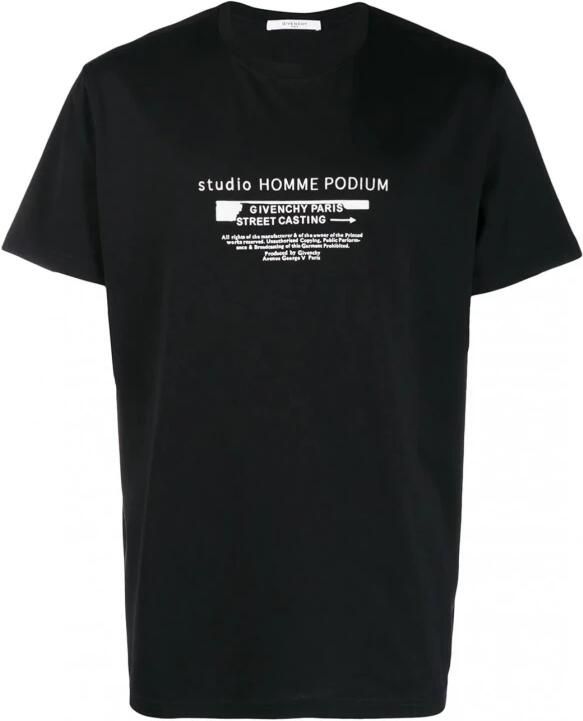 Givenchy Heren Podium T-Shirt Zwart Heren - Foto 4