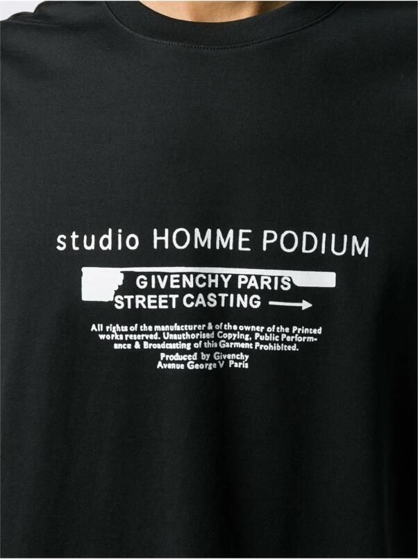 Givenchy Heren Podium T-Shirt Zwart Heren - Foto 3