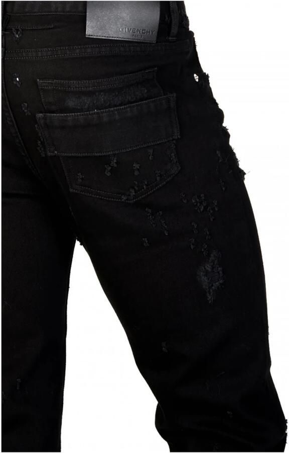 Givenchy Slim-fit Stretch Destroyed Jeans Black Heren
