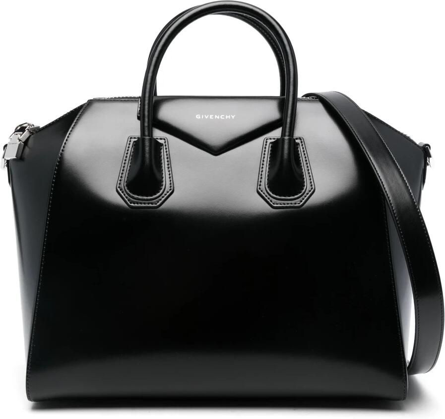 Givenchy Zwarte leren medium Antigona handtas Black Dames
