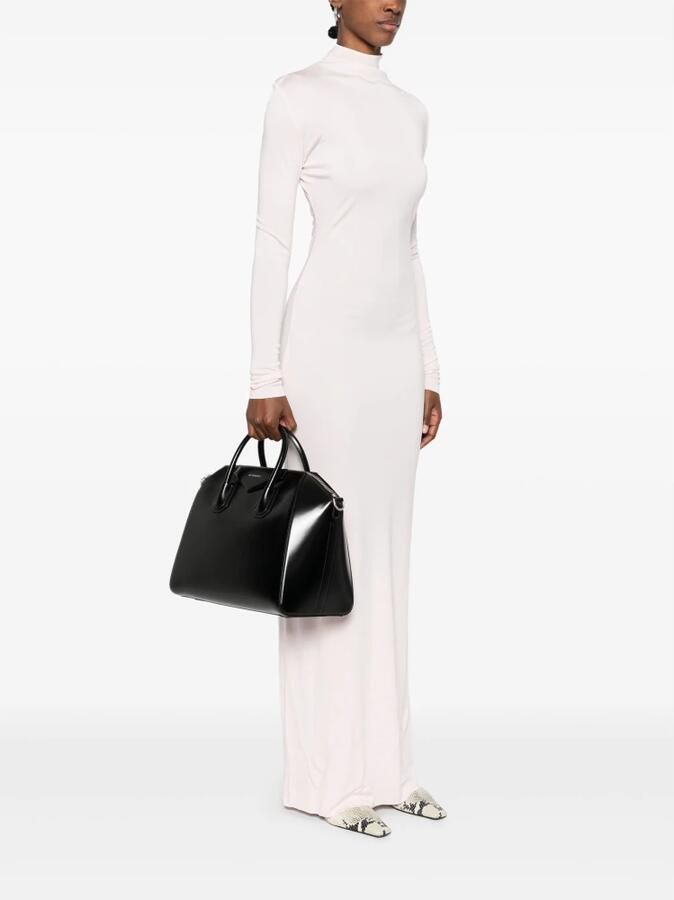 Givenchy Zwarte leren medium Antigona handtas Black Dames - Foto 4