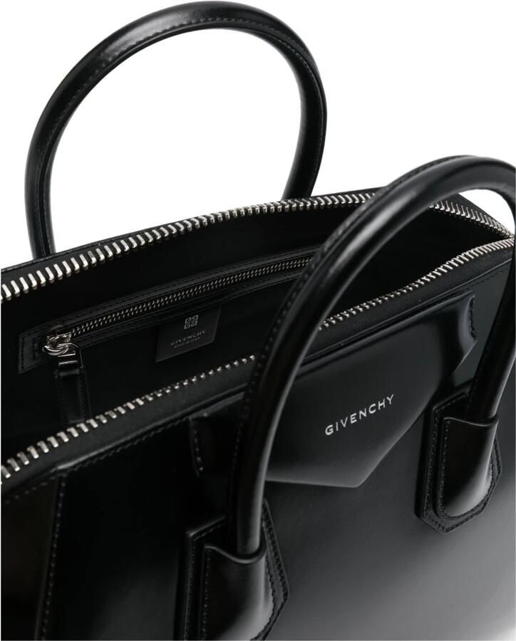Givenchy Zwarte leren medium Antigona handtas Black Dames - Foto 3