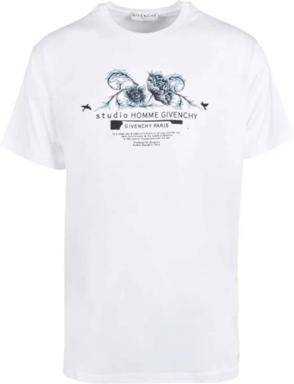Givenchy Grafisch print T-shirt Wit Heren
