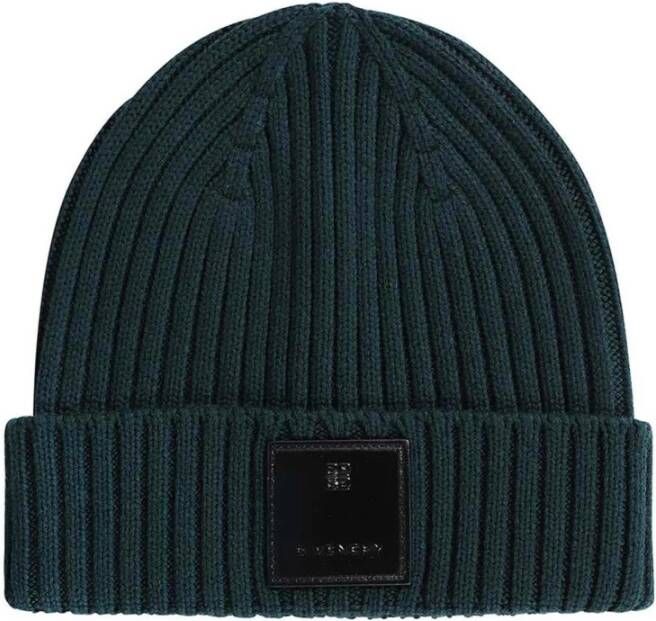 Givenchy Groene wollen visser beanie muts Green Unisex