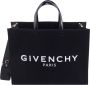 Givenchy Zwarte leren tas met dubbele handgreep en verstelbare schouderband Black Dames - Thumbnail 5