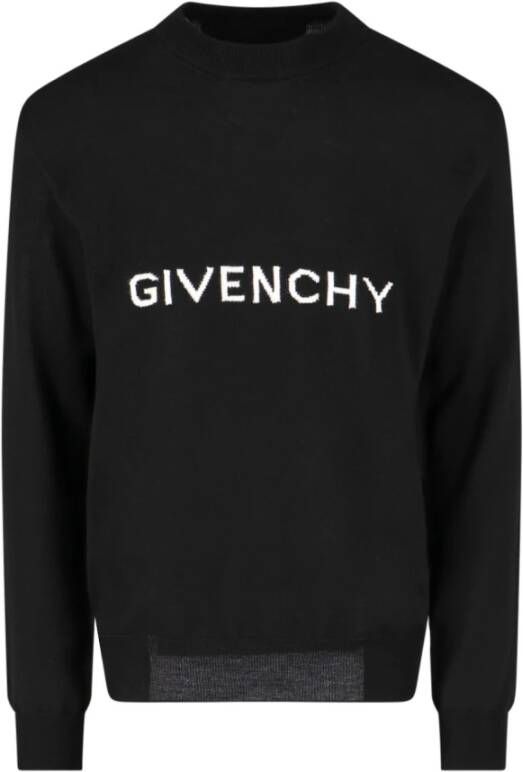 Givenchy Zwarte Archetype Crew Neck Sweater Black Heren