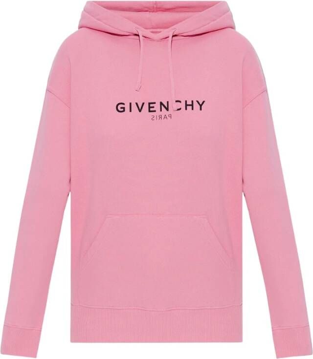 Givenchy Hoodie met logo Roze Dames