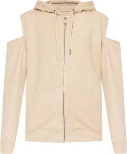 Givenchy Hoodie With Cut-Outs Beige Dames