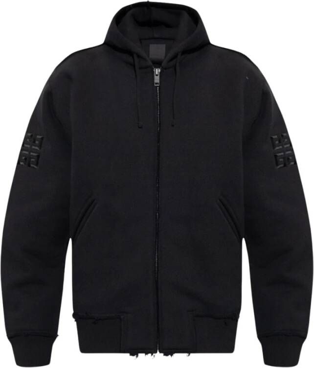 Givenchy Hoodie with logo Zwart Heren