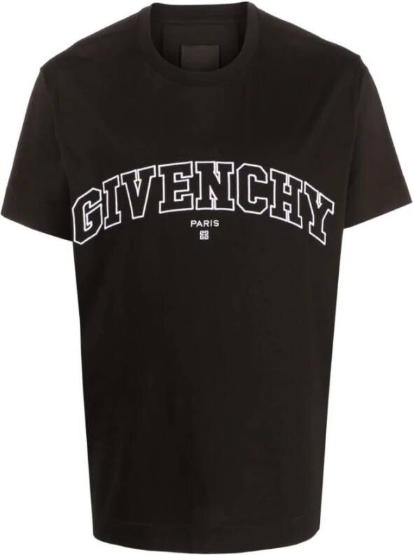 Givenchy Iconisch Logo Print T-Shirt Zwart Heren