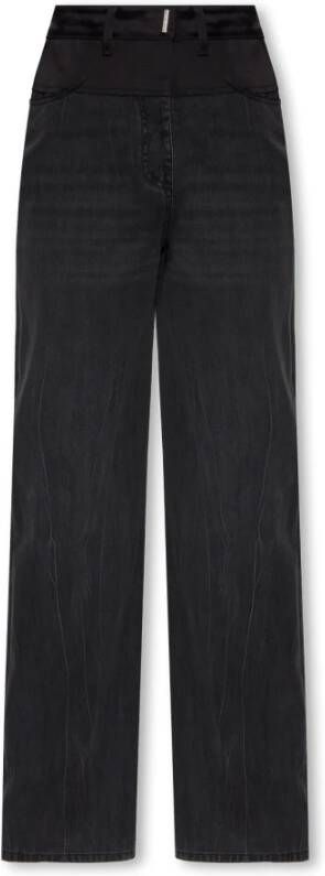 Givenchy Jeans met satijnen afwerkingen Zwart Dames