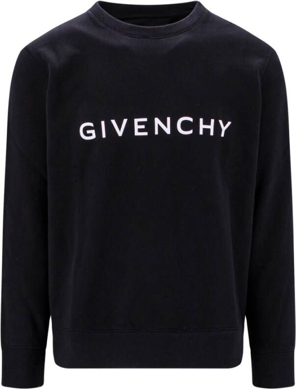 Givenchy Katoenen sweatshirt met logo Zwart Heren