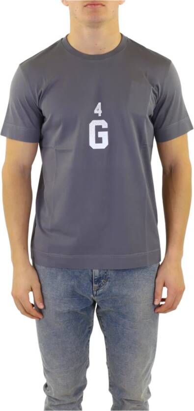 Givenchy Klassiek Katoenen T-Shirt voor Heren Grijs Heren