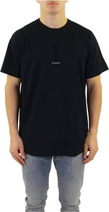 Givenchy Klassiek Katoenen T-Shirt voor Heren Zwart Heren
