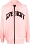 Givenchy Koraalroze Zip-Through Hoodie met Geborduurd Logo Pink Heren - Thumbnail 3