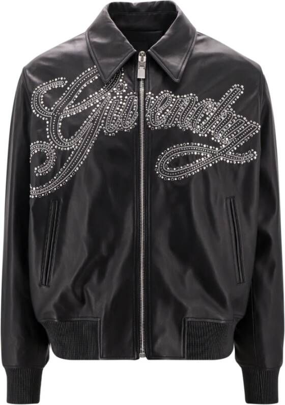 Givenchy Leather Jackets Zwart Heren