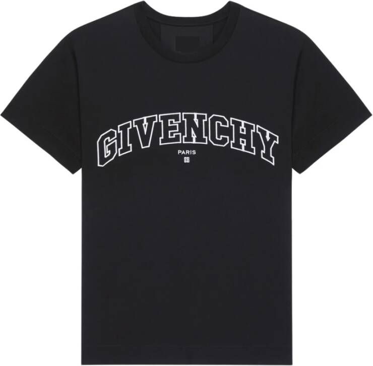 Givenchy Logo-geërgeerd T-shirt Zwart Heren