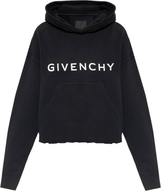 Givenchy Logo-geprinte hoodie Zwart Dames